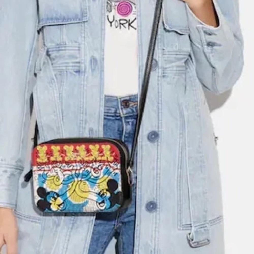 Coach + Disney 100Th Anniversary Mickey Mouse Small Camera Bag NWT - Picture 5 of 5